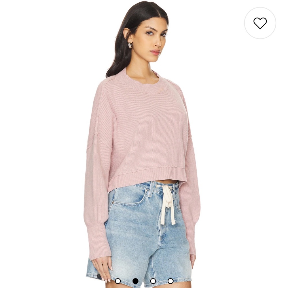 FREE PEOPLE Lost Petal Mauve Pink Sweater Pullover NWT summer spring